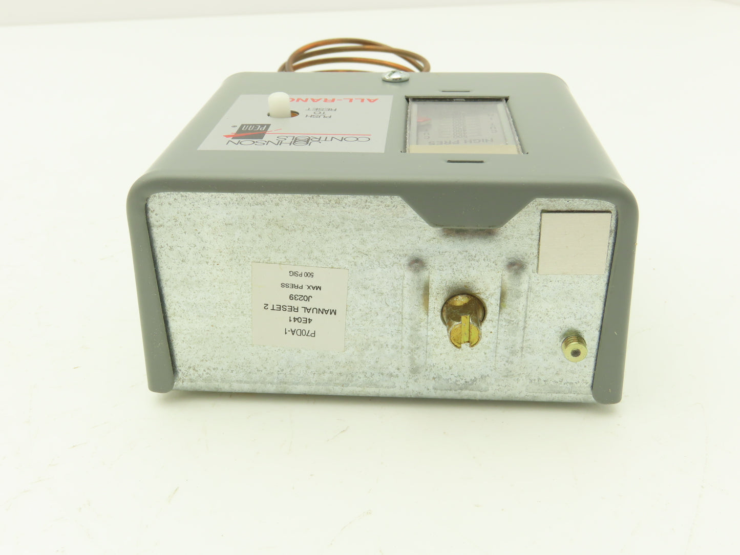 Johnson Controls 4E041 High Pressure Lockout Control 50-500 PSIG 36" Capillary