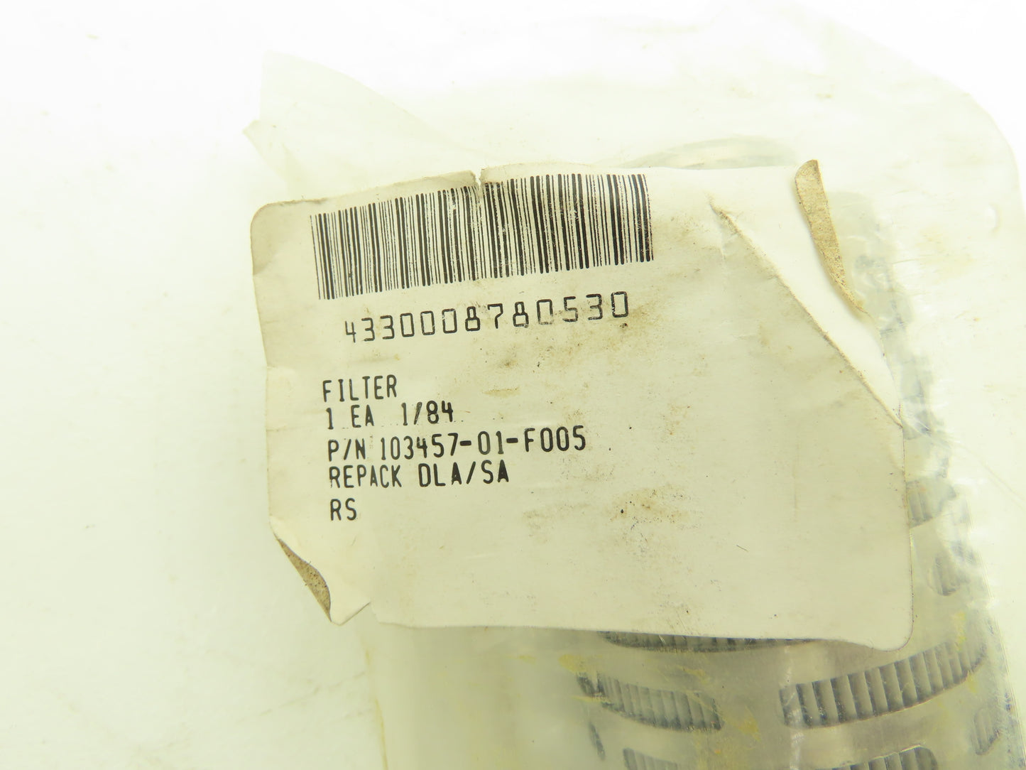 103457-01-F005 Hydraulic Fluid Filter Element Stainless Steel 4330-00-878-0530