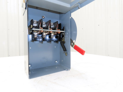 Cutler Hammer DG322URB Safety Disconnect Switch 60A 240V 3 Pole Non Fused 3R