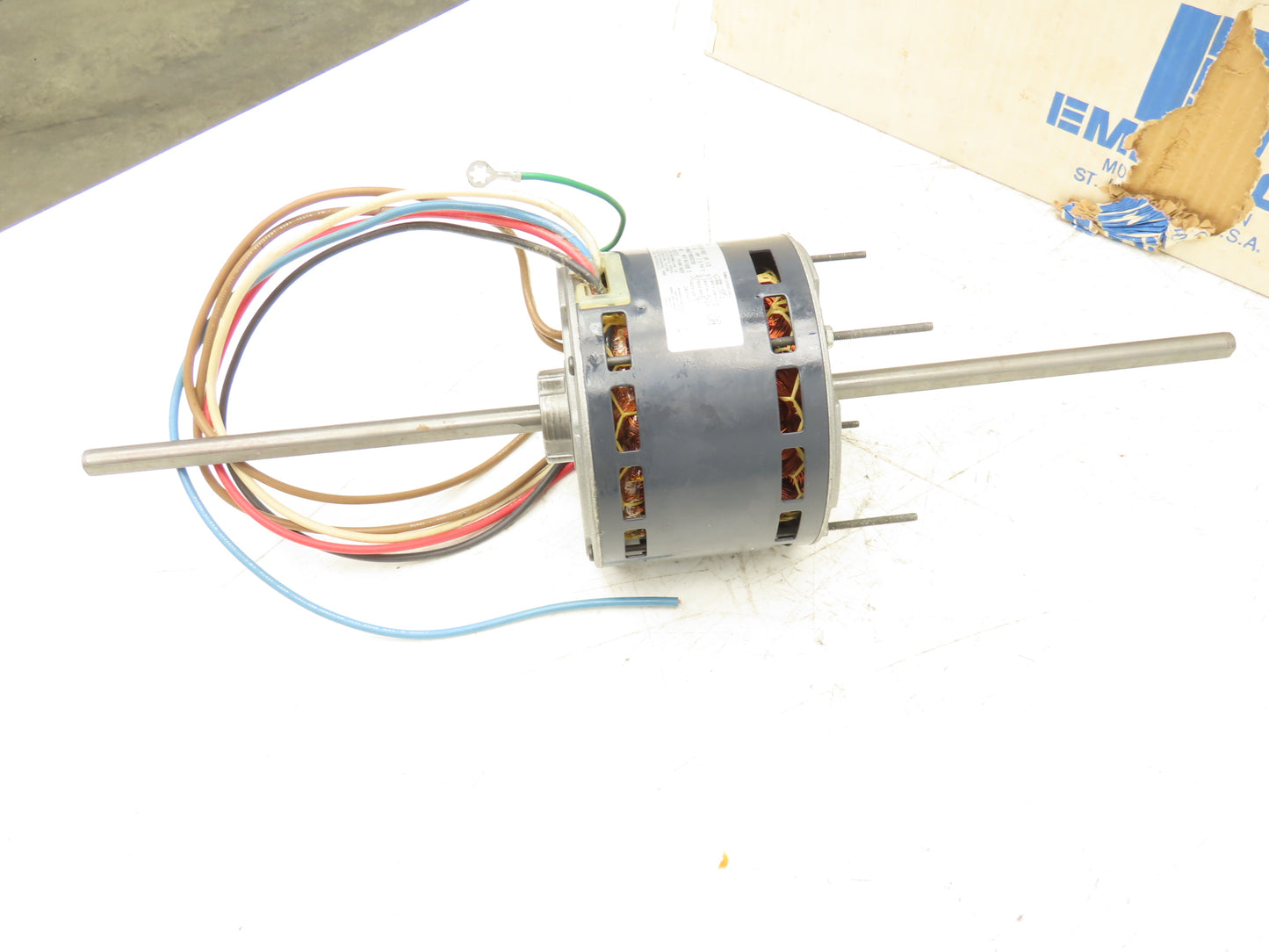 Emerson RAC 1213 AC Motor 1/3 HP 1075RPM 230V 60Hz Double Shaft