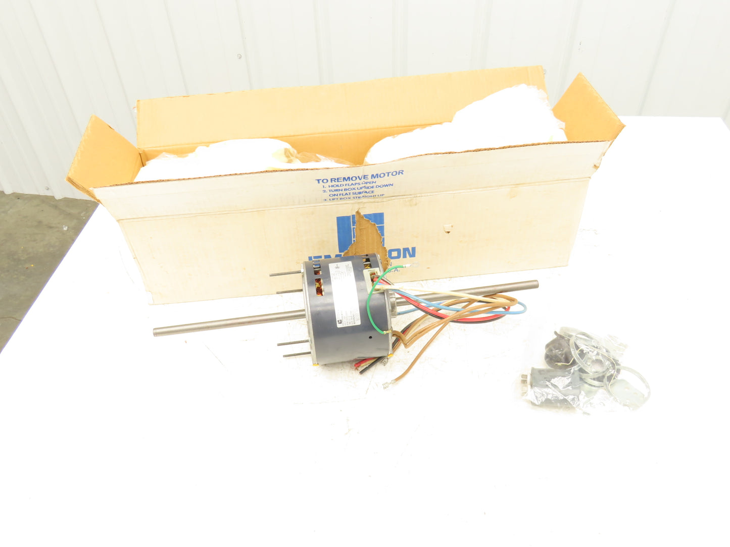 Emerson RAC 1213 AC Motor 1/3 HP 1075RPM 230V 60Hz Double Shaft