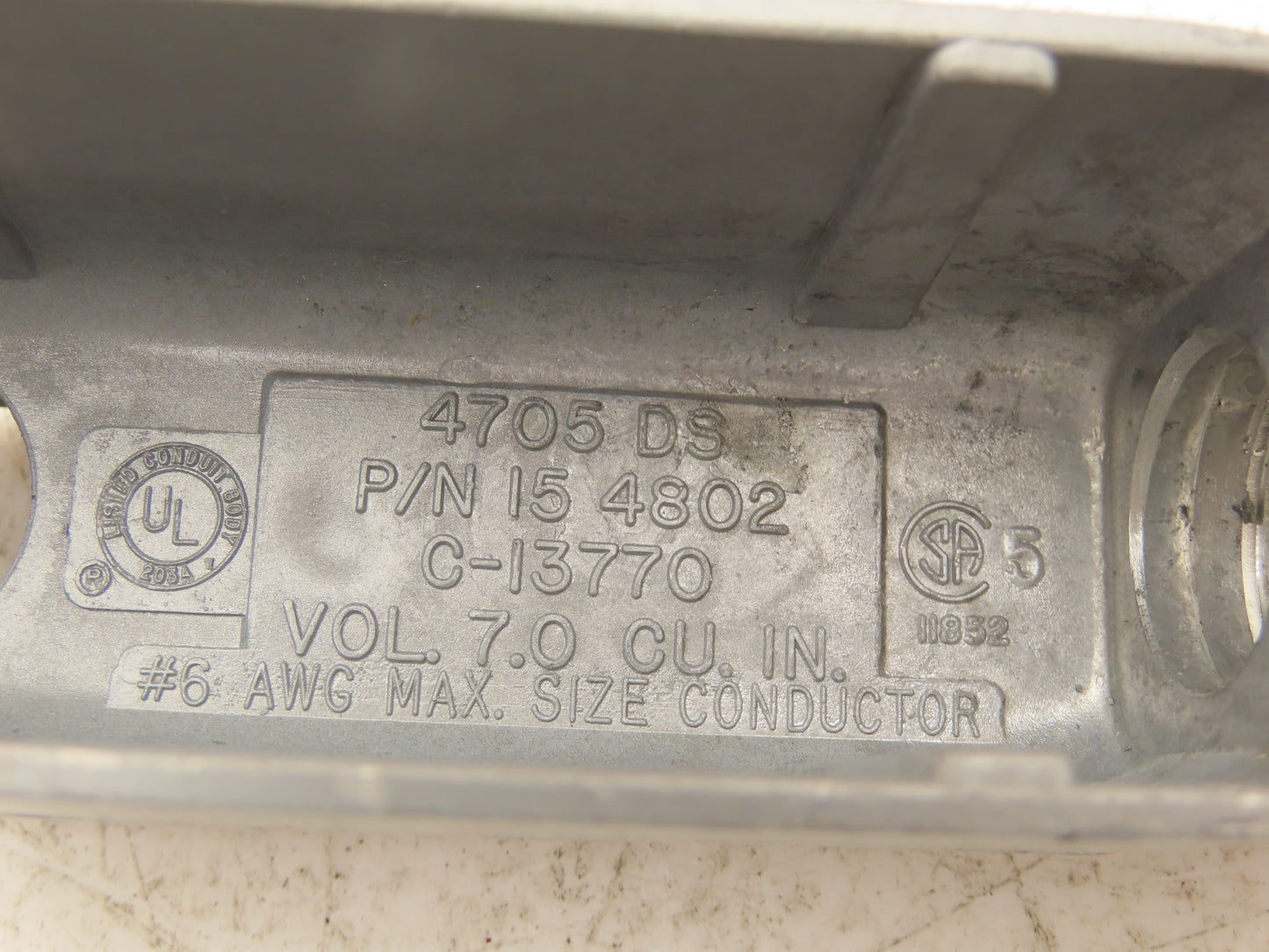 Killark OLB-2 Conduit Body 0 Series LB Size 3/4" Aluminum  Lot of 25