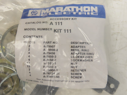 Marathon ZWN48A1101677A AC Fan Motor 1/3 HP 1075RPM 230V 1Ph 60Hz Double End