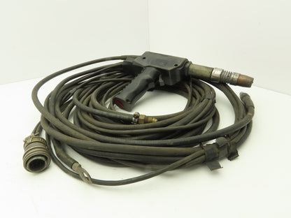 Miller XR15A Spoolmatic 15A Air Cooled Gun 14' Amphenol Connector Push Pull