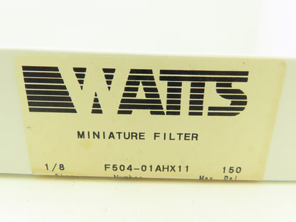 Watts Fluidaire F504-01AHX11 Pneumatic Miniature Filter 1/8"NPT  150PSI Lot of 4
