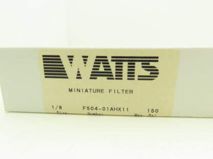 Watts Fluidaire F504-01AHX11 Pneumatic Miniature Filter 1/8"NPT  150PSI Lot of 4