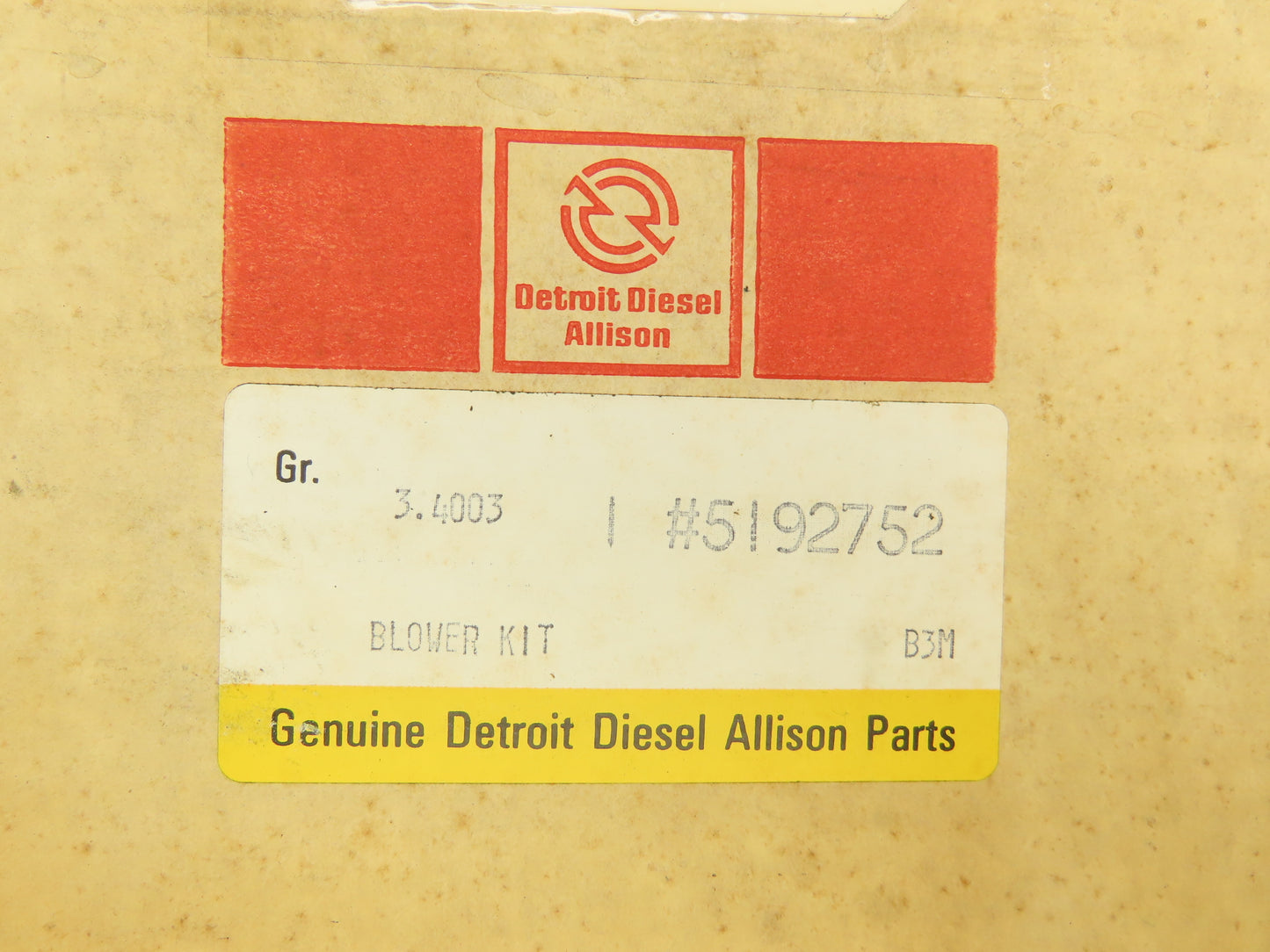Detroit Diesel Allison 2815-00-034-8088 Blower Kit #5192752 Genuine OEM