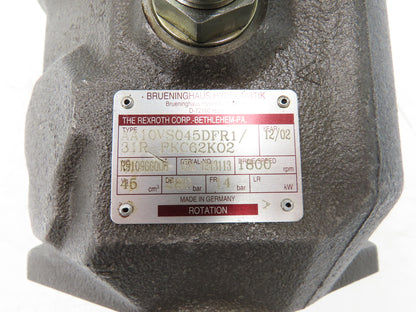 Brueninghaus Rexroth AA10VS045DFR1/31R-PKC62K02 Hydraulic Piston Pump Series 31