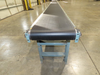 Hytrol 18"x 50' Slider Bed Conveyor 15.5" Belt 2Hp 3PH Center Drive 53FPM