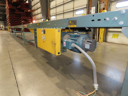Hytrol 18"x 50' Slider Bed Conveyor 15.5" Belt 2Hp 3PH Center Drive 53FPM