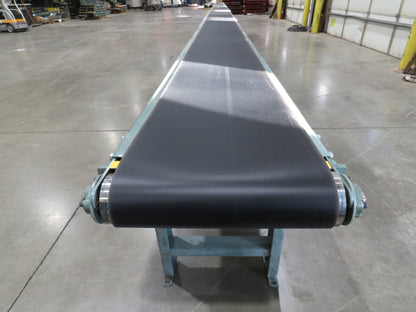Hytrol 18"x 50' Slider Bed Conveyor 15.5" Belt 2Hp 3PH Center Drive 53FPM