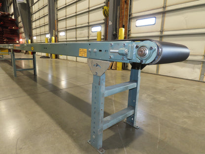 Hytrol 18"x 50' Slider Bed Conveyor 15.5" Belt 2Hp 3PH Center Drive 53FPM