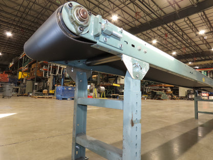 Hytrol 18"x 50' Slider Bed Conveyor 15.5" Belt 2Hp 3PH Center Drive 53FPM