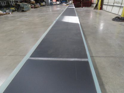 Hytrol 18"x 50' Slider Bed Conveyor 15.5" Belt 2Hp 3PH Center Drive 53FPM