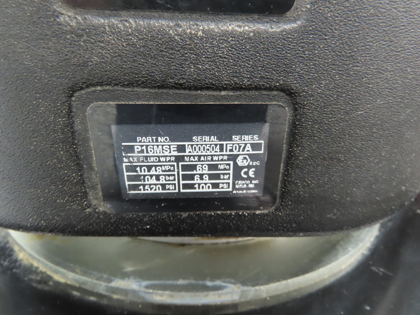 Graco P16MSE Dura-Flo NXT 16S 2-Ball 16:1 Piston Pump N22LT0 Air Motor DataTrak