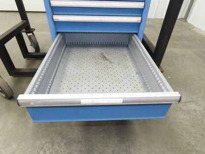 Lista Workbench Wood Top 48x30" 6 Drawer Tool Storage Cabinet Mesh Back Rack