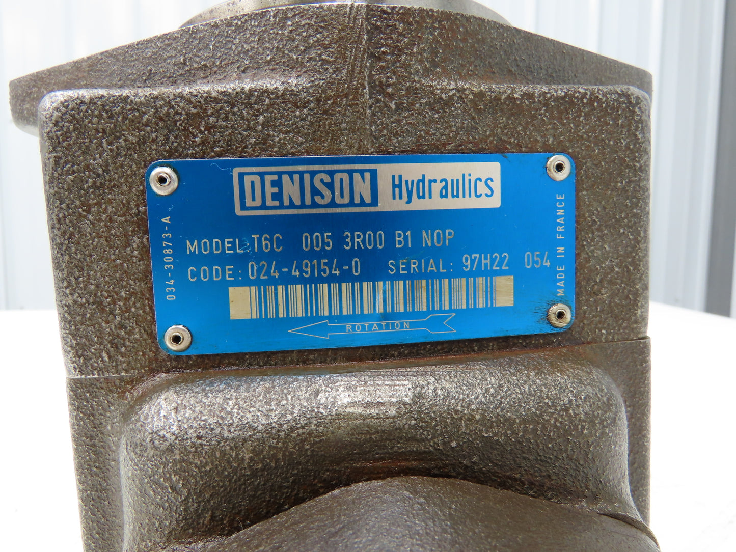 Denison T6C 005 3R00 B1 NOP Hydraulic Single Vane Pump 2800rpm 70.3 ML/REV