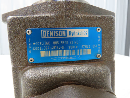 Denison T6C 005 3R00 B1 NOP Hydraulic Single Vane Pump 2800rpm 70.3 ML/REV