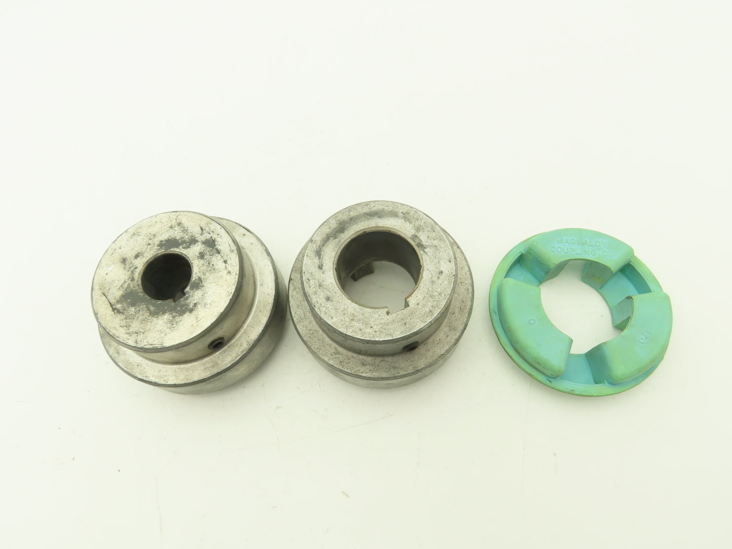 Magnaloy 400 Flex Coupling Hub Aluminum 1-5/8x1" Bore 	3/8x1/4" Keyways Set