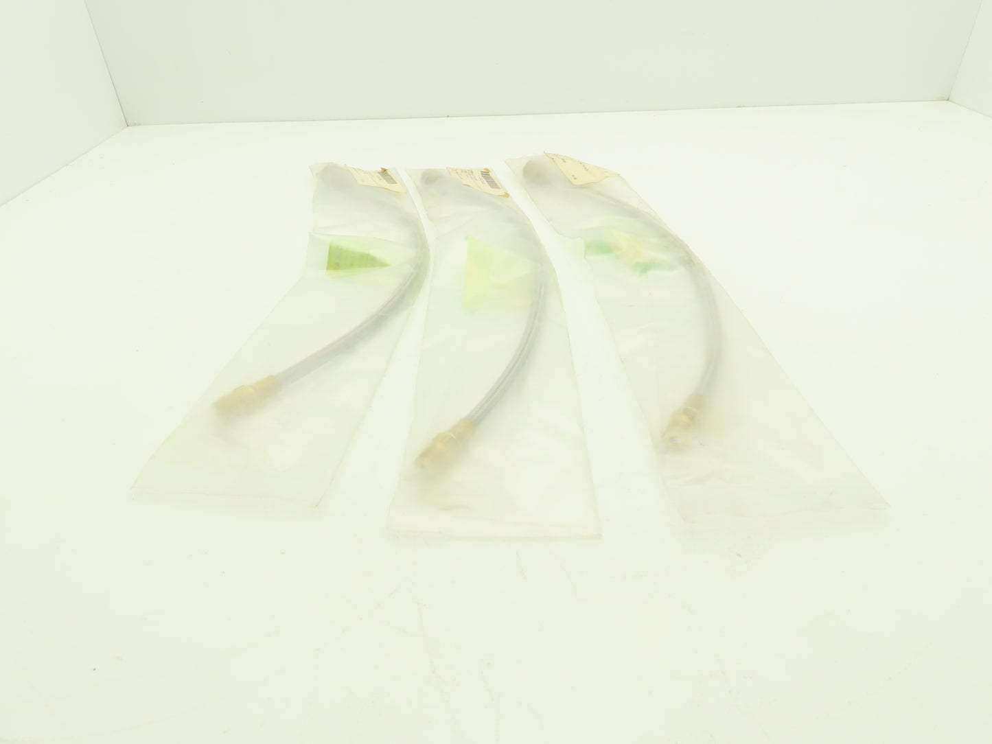 E-305MF 1/4"x 18" Stainless Steel Braided Flex Hose Male/Female NPT  Lot of 3