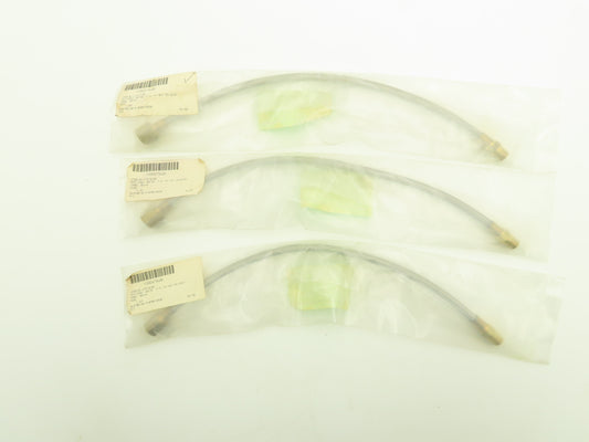 E-305MF 1/4"x 18" Stainless Steel Braided Flex Hose Male/Female NPT  Lot of 3