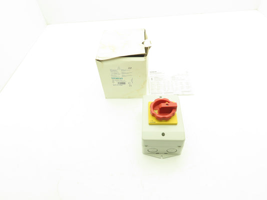 Siemens 3LD2164-OTB53 Disconnector Switch Main Emergency Stop 400VAC 25A 9.5kW