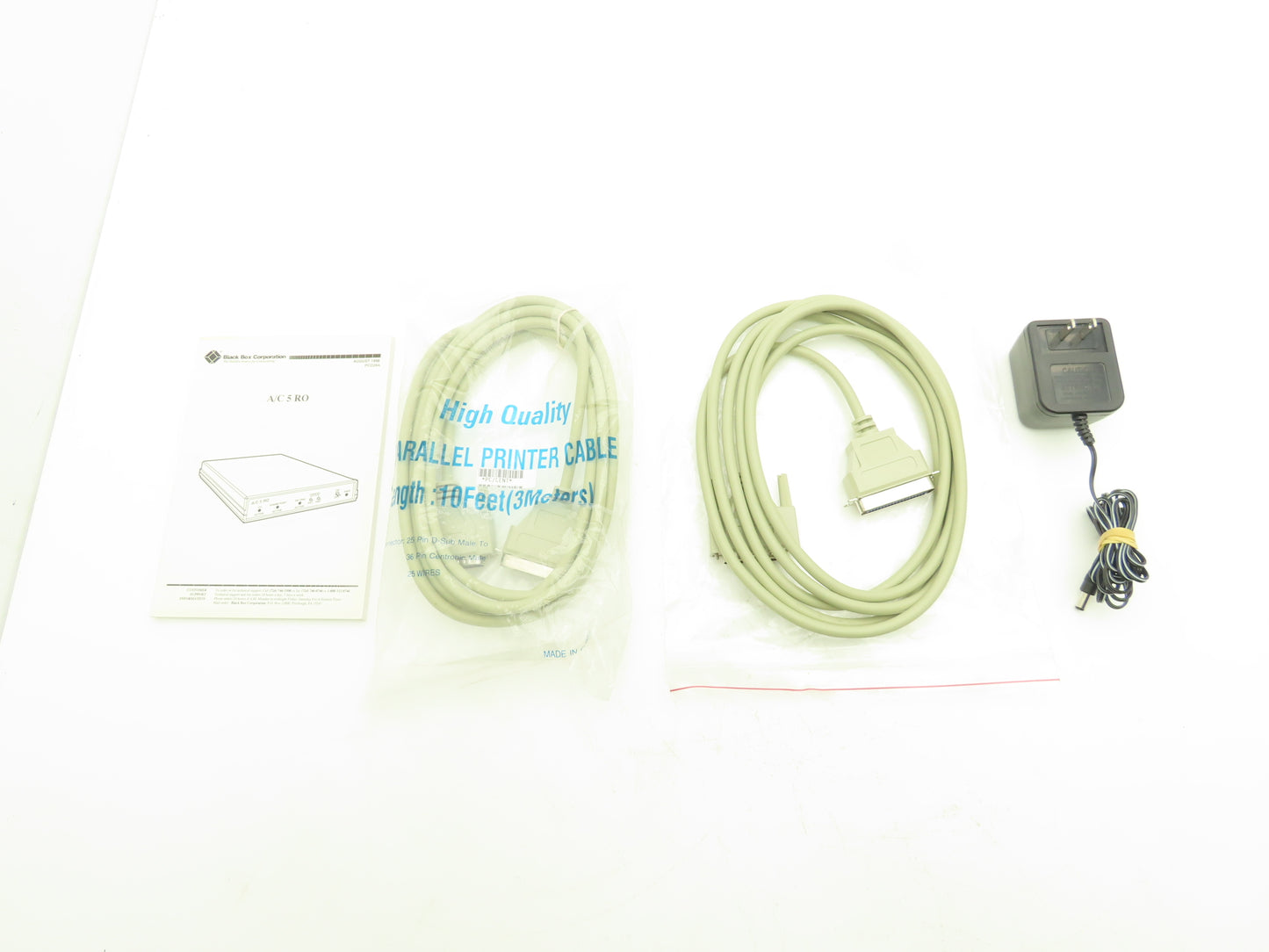 Black Box PCD28A A/C 5 RO External Printer Protocol Converter Box w/Manual