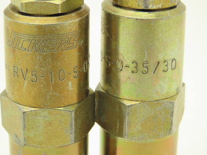 Vickers RV5-10-S-0-35/30 Screw-In Cartridge Relief Valve  Lot of 2