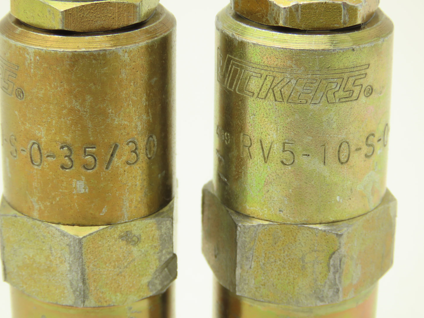 Vickers RV5-10-S-0-35/30 Screw-In Cartridge Relief Valve  Lot of 2
