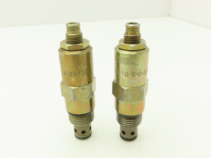 Vickers RV5-10-S-0-35/30 Screw-In Cartridge Relief Valve  Lot of 2