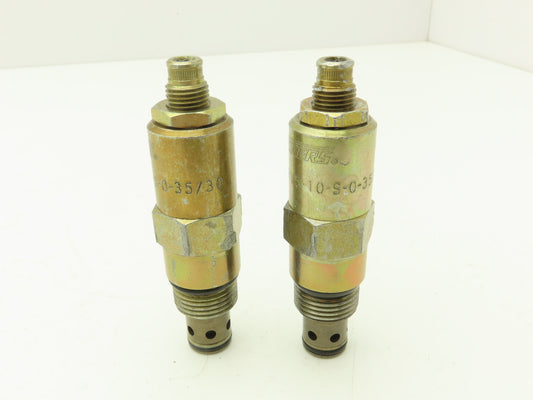 Vickers RV5-10-S-0-35/30 Screw-In Cartridge Relief Valve  Lot of 2