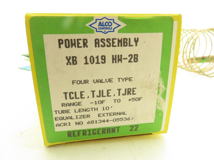 Alco XB 1019 HW-2B Thermostatic Expansion Valve Power Assy -10 to 50°F 10' Tube