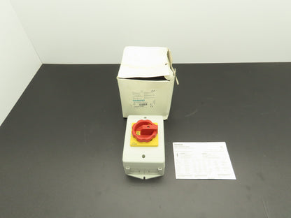 Siemens 3LD2164-OTB53 Disconnector Switch Main Emergency Stop 400VAC 25A 9.5kW