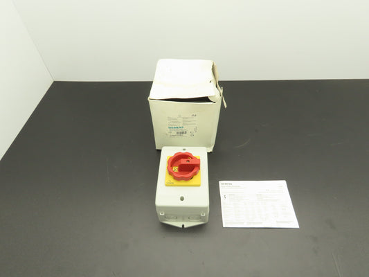 Siemens 3LD2164-OTB53 Disconnector Switch Main Emergency Stop 400VAC 25A 9.5kW