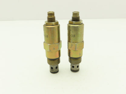 Vickers RV5-5237-30 Screw-In Cartridge Relief Valve  Lot of 2