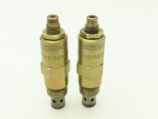 Vickers RV5-5237-30 Screw-In Cartridge Relief Valve  Lot of 2