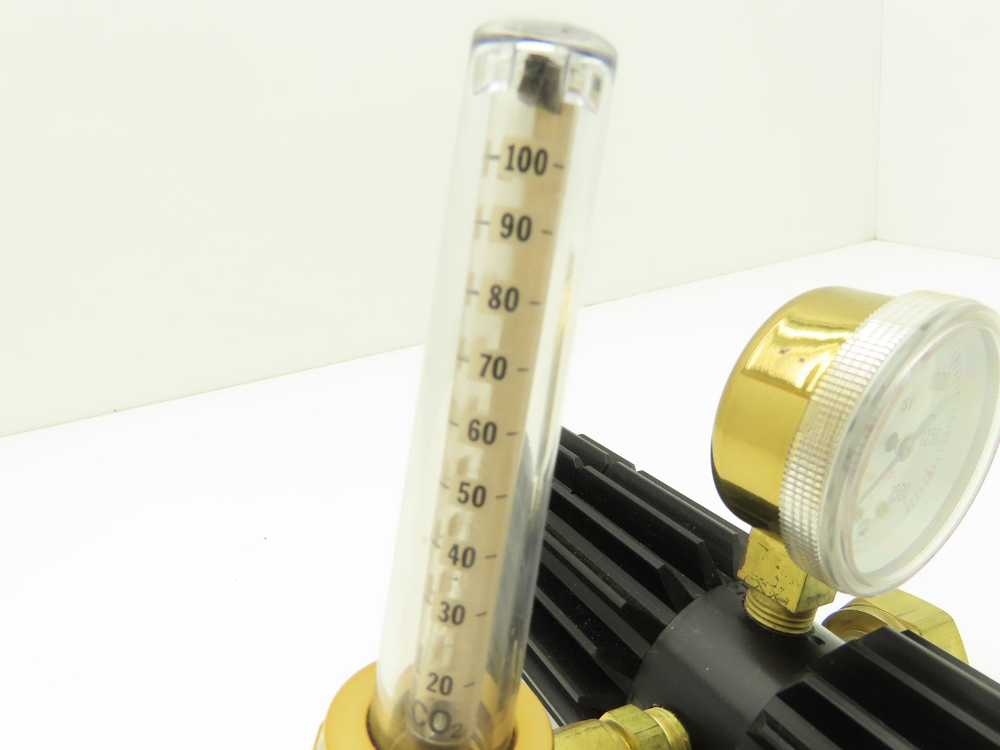 Harris 3-CD100F Calorific Compressed Gas Regulator w/1500PSI Gauge & Flowmeter