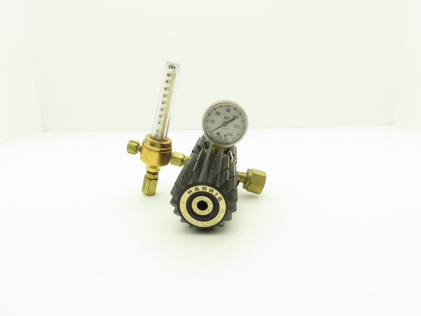 Harris 3-CD100F Calorific Compressed Gas Regulator w/1500PSI Gauge & Flowmeter