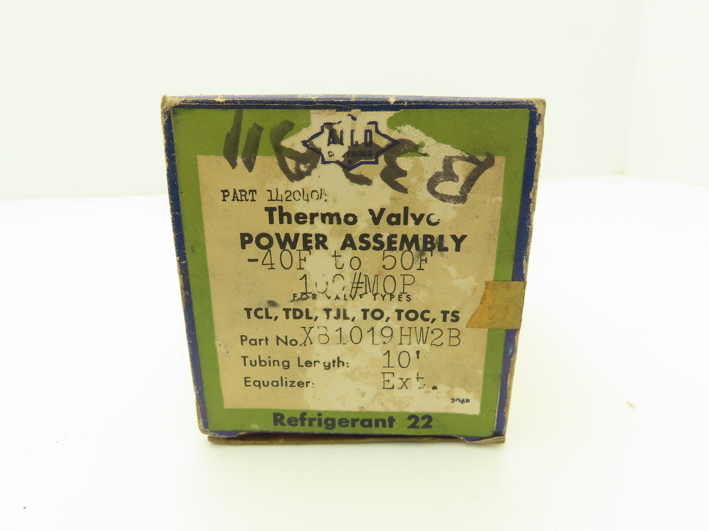 Alco XB 1019 HW100-2B Thermostatic Expansion Valve Power Assy -40 to 50°F