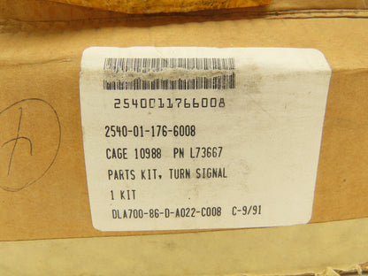 Signal-Stat L73667 Vintage Military Vehicle Turn Signal Parts Kit Chrome/Black