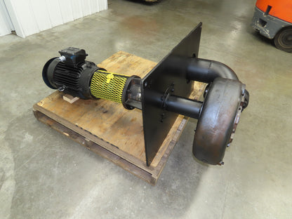 Haynes 6552-9 Vertical Centrifugal Pump 6x6" Flanged 1260gpm 10Hp Motor 230/460V