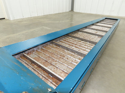 Fande 10'L Portable Chip Conveyor 9"W x 77" Infeed 44-48"H Discharge 230V 3PH