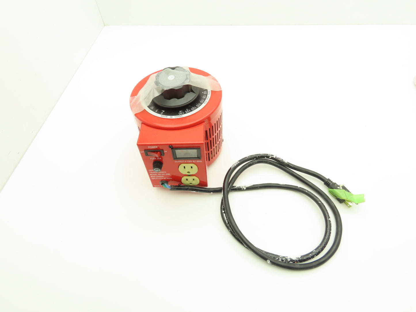 Variac SC-20M Variable Transformer 115V 60Hz Input 0-130V Adjustable 60Hz Output