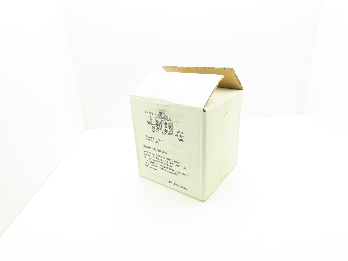 Variac SC-20M Variable Transformer 115V 60Hz Input 0-130V Adjustable 60Hz Output