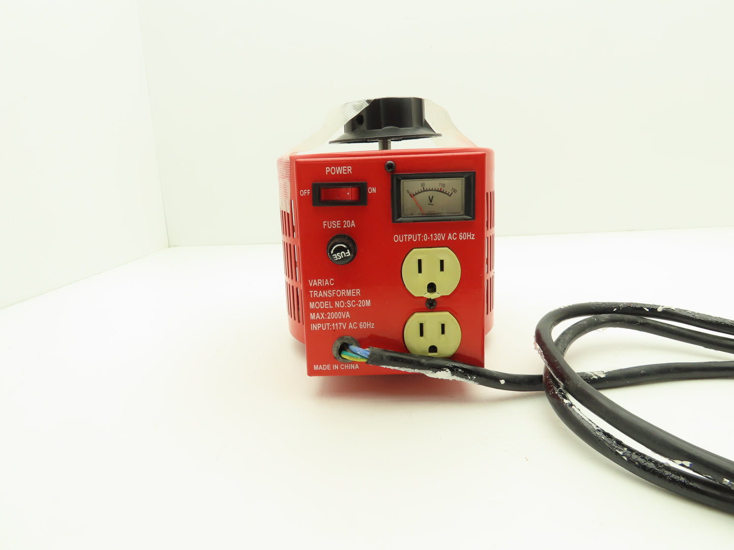 Variac SC-20M Variable Transformer 115V 60Hz Input 0-130V Adjustable 60Hz Output