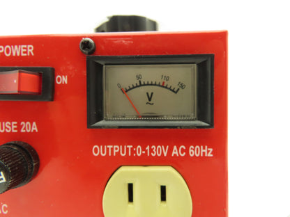 Variac SC-20M Variable Transformer 115V 60Hz Input 0-130V Adjustable 60Hz Output