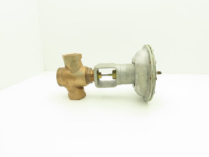 Johnson Controls V-5254-3 1-1/2" NPT Copper Globe Valve 9-13 PSIG Normally Open