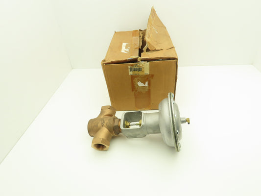 Johnson Controls V-5254-3 1-1/2" NPT Copper Globe Valve 9-13 PSIG Normally Open