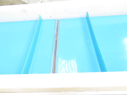 10"x 72" Portable Incline Conveyor Cleated Belt 115V 1PH Belt Drive 39FPM