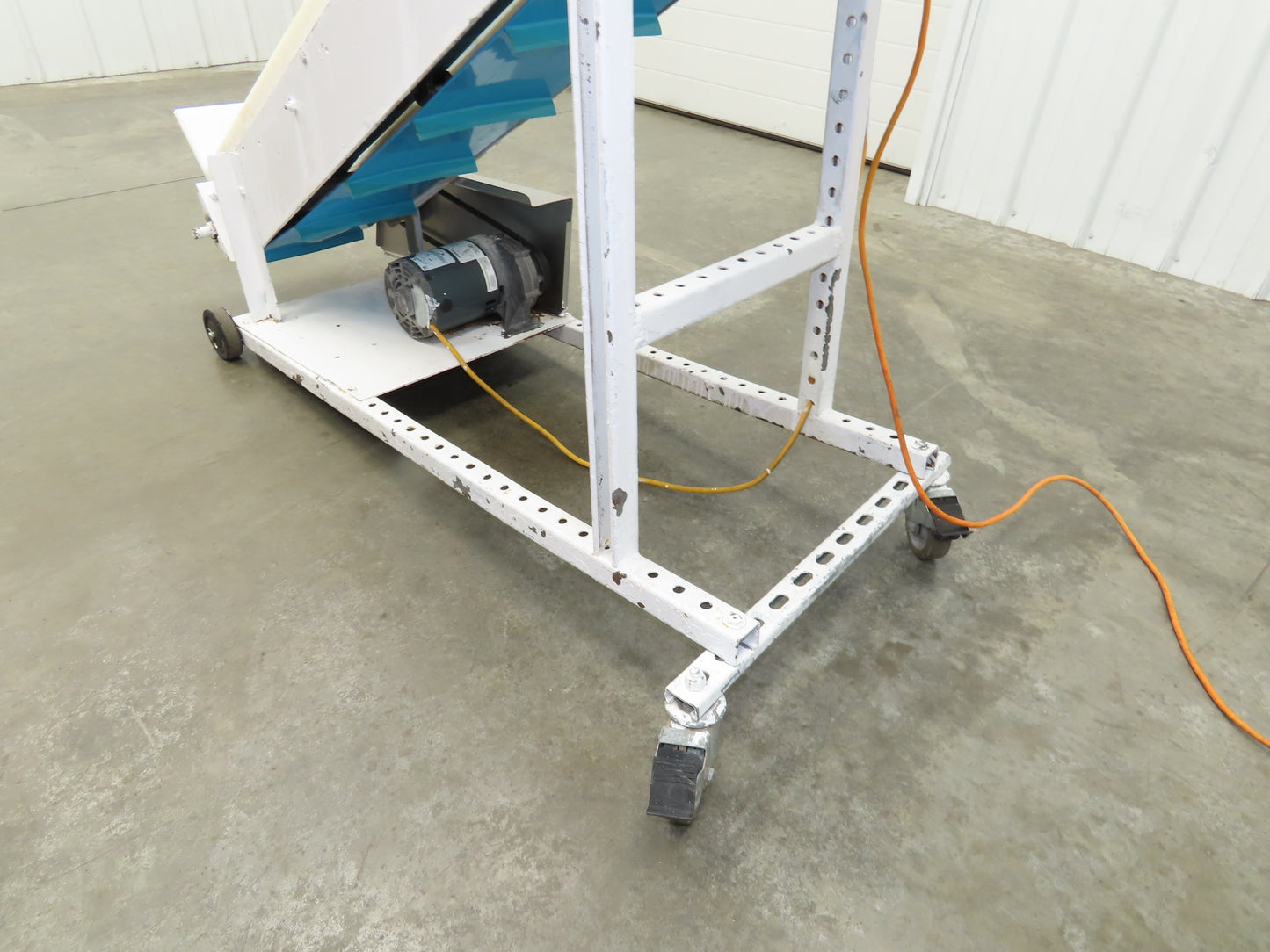 10"x 72" Portable Incline Conveyor Cleated Belt 115V 1PH Belt Drive 39FPM